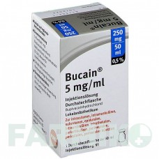 БУКАИН (BUCAIN) 0,5% 5 мг/мл 250 мг/50 мл раствор 50 мл - Бупивакаин PUREN PHARMA