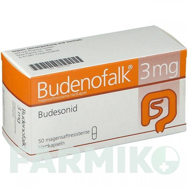 БУДЕНОФАЛЬК (BUDENOFALK) 3 мг капсули 50 шт - Будесонід AXICORP PHARMA