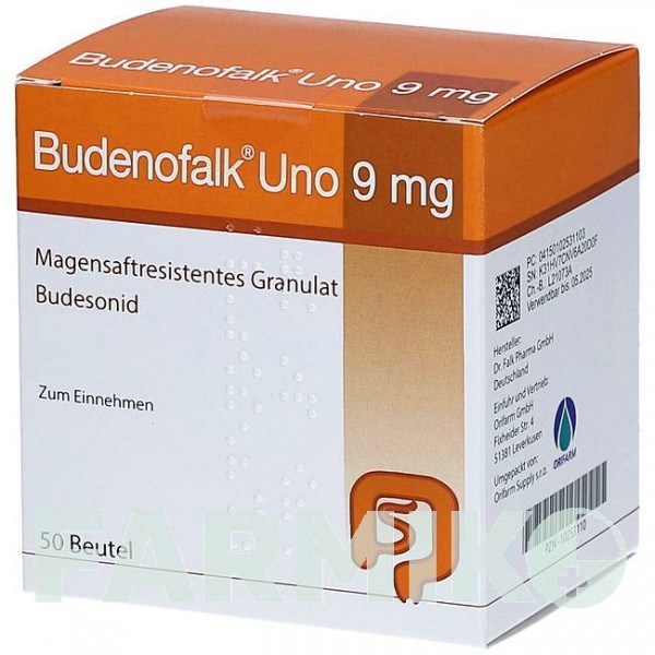 БУДЕНОФАЛЬК (BUDENOFALK) 9 мг гранулы 50 шт - Будесонид ORIFARM