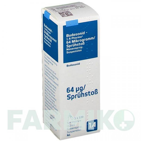 БУДЕСОНІД (BUDESONID) 64 мкг/доза спрей 10 мл - Будесонід 1 A PHARMA