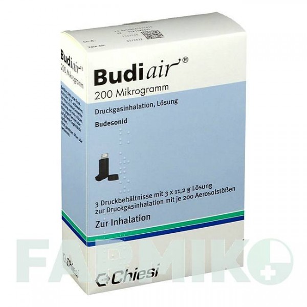БУДІЕЙР (BUDIAIR) 200 мкг аерозоль 3 шт - Будесонід CHIESI