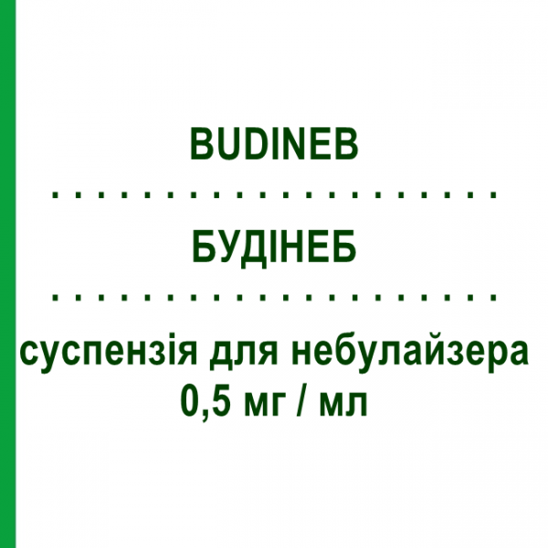 БУДИНЕБ (BUDINEB) 0,5 мг/мл суспензия для небулайзера 20 шт 2 мл - Будесонид I.B.N.SAVIO