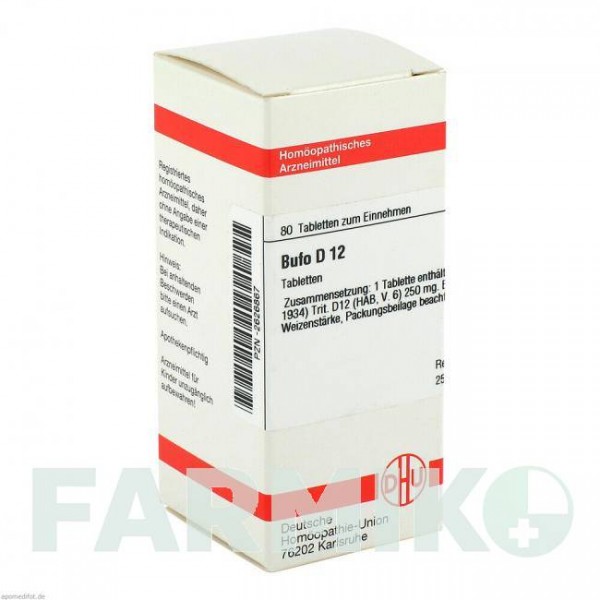 БУФО (BUFO) D 12 таблетки 80 шт - Гомеопатія DHU