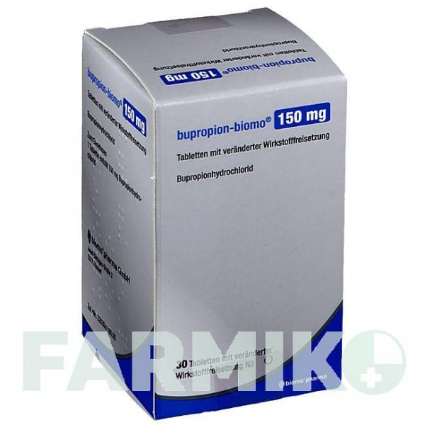 БУПРОПИОН (BUPROPION) 150 мг таблетки 30 шт - Бупропион BIOMO PHARMA
