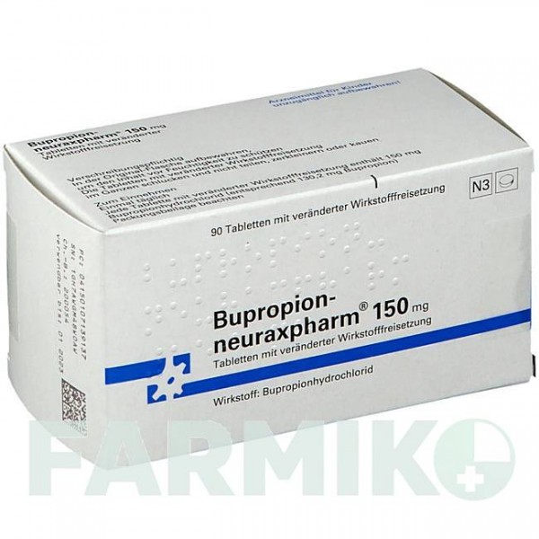 БУПРОПІОН (BUPROPION) 150 мг таблетки 90 шт - Бупропіон NEURAXPHARM