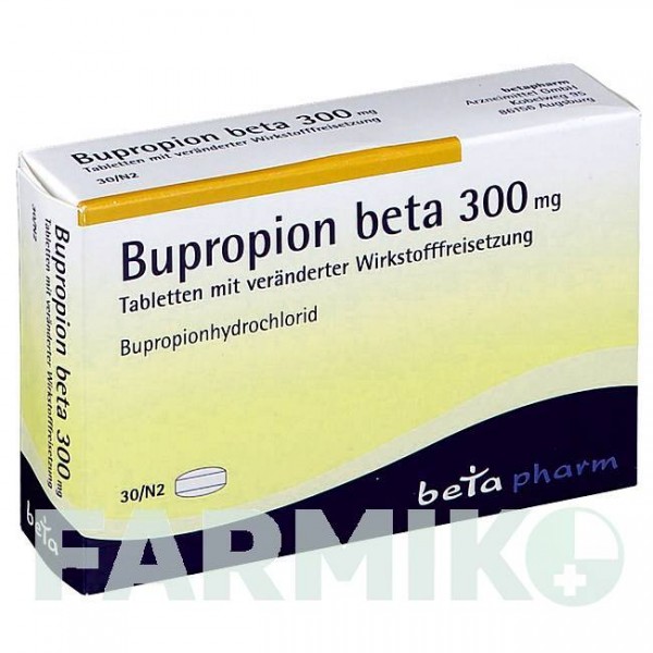 БУПРОПИОН (BUPROPION) 300 мг таблетки 30 шт - Бупропион BETAPHARM