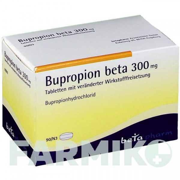 БУПРОПИОН (BUPROPION) 300 мг таблетки 90 шт - Бупропион BETAPHARM