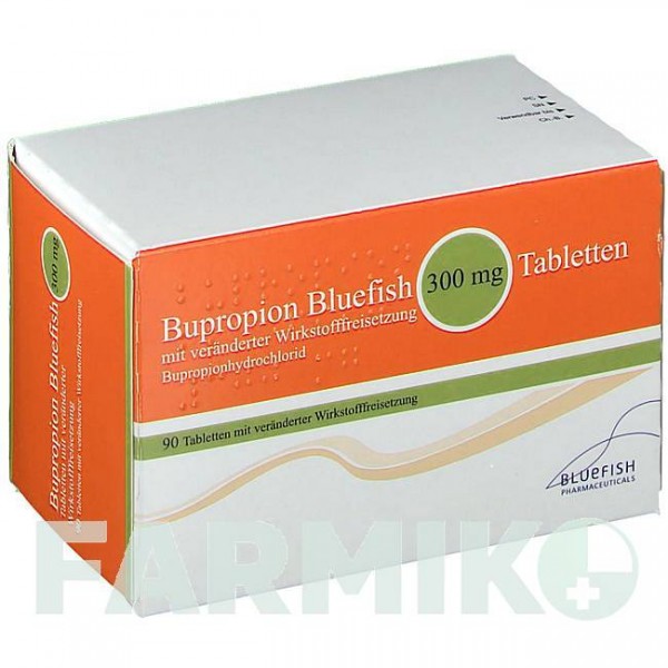 БУПРОПИОН (BUPROPION) 300 мг таблетки 90 шт - Бупропион BLUEFISH