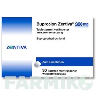 БУПРОПІОН (BUPROPION) 300 мг таблетки 30 шт - Бупропіон ZENTIVA