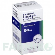 БУПРОПІОНГІДРОХЛОРИД (BUPROPIONHYDROCHLORID) 150 мг таблетки 30 шт - Бупропіон HEXAL