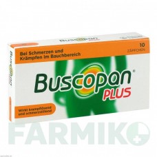 БУСКОПАН (BUSCOPAN) 10 мг/800 мг суппозитории 10 шт - Бутилскополамин, Анальгетик A.NATTERMANN & CIE