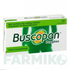 БУСКОПАН (BUSCOPAN) таблетки 50 шт - Бутилскополамин A.NATTERMANN & CIE