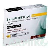 БІДУРЕОН (BYDUREON) 2 мг суспензія 4 шт - Ексенатид ASTRAZENECA