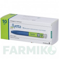 БАЄТА (BYETTA) 10 мкг розчин 1 шт - Ексенатид EURIMPHARM