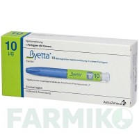 БАЄТА (BYETTA) 10 мкг розчин 1 шт - Ексенатид KOHLPHARMA