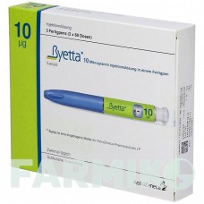 БАЄТА (BYETTA) 10 мкг розчин 3 шт - Ексенатид KOHLPHARMA