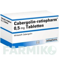 КАБЕРГОЛІН (CABERGOLIN) 0,5 мг таблетки 8 шт - Каберголін RATIOPHARM
