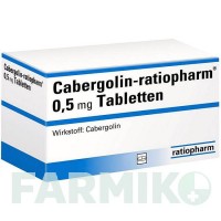 КАБЕРГОЛІН (CABERGOLIN) 0,5 мг таблетки 30 шт - Каберголін RATIOPHARM