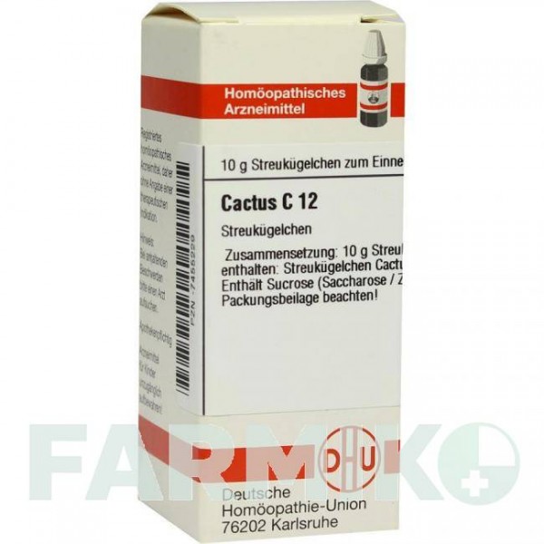 КАКТУС (CACTUS) C 12 глобули 10 г - Гомеопатія DHU