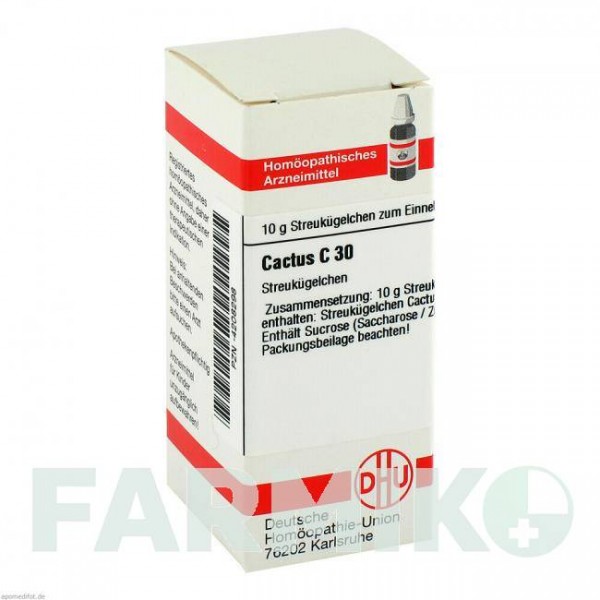 КАКТУС (CACTUS) C 30 глобули 10 г - Гомеопатия DHU