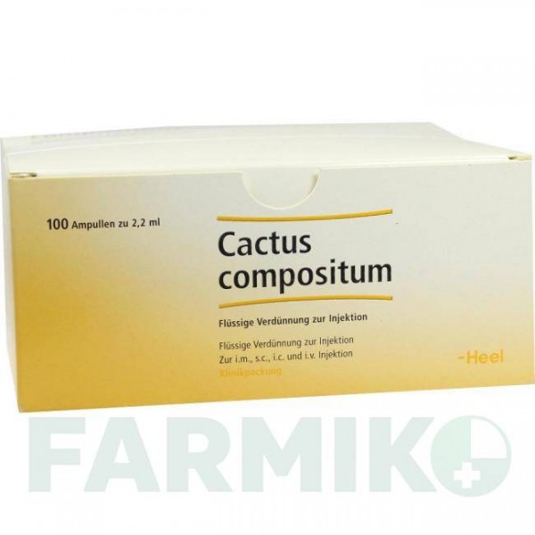 КАКТУС КОМПОЗИТУМ (CACTUS COMPOSITUM) ампулы 100 шт - Гомеопатия BIOLOGISCHE HEILMITTEL HEEL