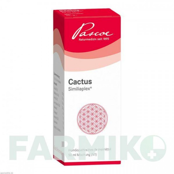 КАКТУС СИМИЛИАПЛЕКС (CACTUS SIMILIAPLEX) капли 50 мл - Гомеопатия PASCOE