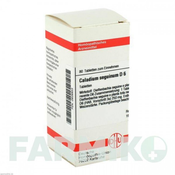 КАЛАДІУМ (CALADIUM) D 6 таблетки 80 шт - Гомеопатія DHU