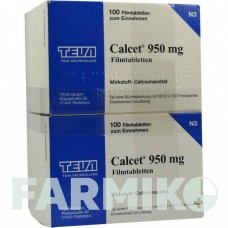 КАЛЬЦЕТ (CALCET) 950 мг таблетки 200 шт - Кальцію ацетат TEVA