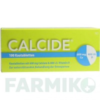 КАЛЬЦИД (CALCIDE) таблетки 100 шт - Кальцію карбонат, Колекальциферол STRATHMANN