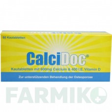 КАЛЬЦИДОК (CALCIDOC) таблетки 60 шт - Кальцію карбонат, Колекальциферол HUBNER NATUR