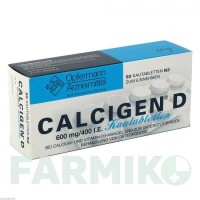 КАЛЬЦИГЕН (CALCIGEN) 600 мг/400 МО таблетки 50 шт - Кальцію карбонат, Колекальциферол MEDA PHARMA