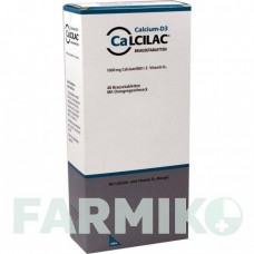 КАЛЬЦИЛАК (CALCILAC) таблетки 40 шт - Кальция карбонат, Колекальциферол MIBE