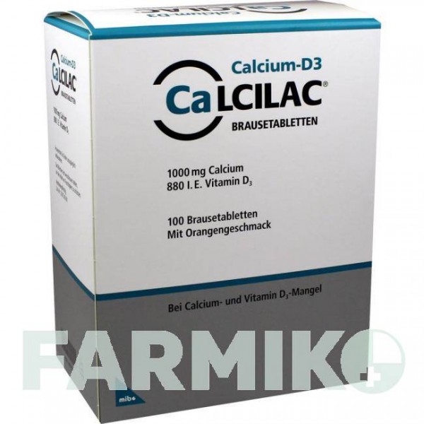 КАЛЬЦИЛАК (CALCILAC) таблетки 100 шт - Кальция карбонат, Колекальциферол MIBE