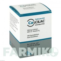 КАЛЬЦИЛАК (CALCILAC) таблетки 100 шт - Кальция карбонат, Колекальциферол MIBE