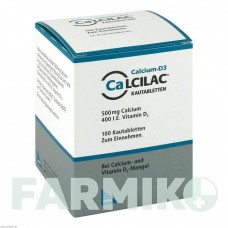 КАЛЬЦИЛАК (CALCILAC) таблетки 100 шт - Кальция карбонат, Колекальциферол MIBE