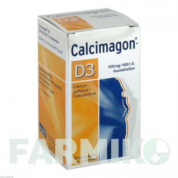 КАЛЬЦИМАГОН (CALCIMAGON) таблетки 30 шт - Кальция карбонат, Колекальциферол CHEPLAPHARM