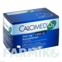 КАЛЬЦИМЕД (CALCIMED) 500 мг/1000 МО таблетки 120 шт - Кальцію карбонат, Колекальциферол HERMES