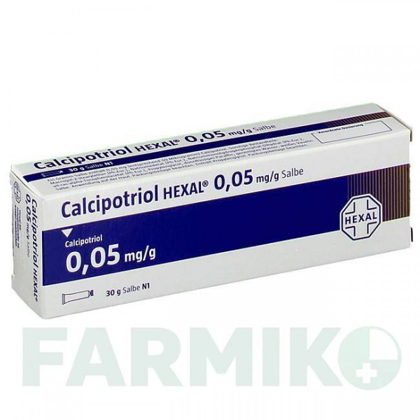 КАЛЬЦИПОТРИОЛ (CALCIPOTRIOL) 0,05 мг/г мазь 30 г - Кальципотриол HEXAL