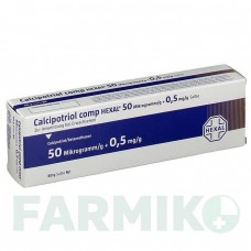 КАЛЬЦИПОТРИОЛ (CALCIPOTRIOL) 50 мкг/г + 0,5 мг/г мазь 60 г - Кальципотриол, Бетаметазон HEXAL