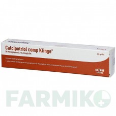 КАЛЬЦИПОТРИОЛ (CALCIPOTRIOL) 50 мкг/г + 0,5 мг/г гель 60 г - Кальципотриол, Бетаметазон KLINGE PHARMA