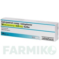 КАЛЬЦИПОТРІОЛ (CALCIPOTRIOL) 50 мкг/г + 0,5 мг/г мазь 120 г - Кальципотріол, Бетаметазон RATIOPHARM