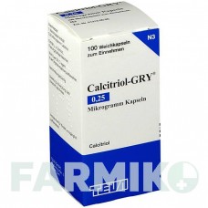 КАЛЬЦИТРІОЛ (CALCITRIOL) 0,25 мкг капсули 100 шт - Кальцитріол TEVA