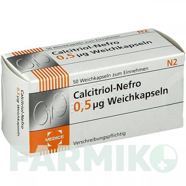 КАЛЬЦИТРІОЛ (CALCITRIOL) 0,5 мкг капсули 50 шт - Кальцитріол MEDICE PUTTER