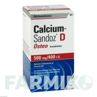 КАЛЬЦІУМ (CALCIUM) 500 мг/400 МО таблетки 120 шт - Кальцію карбонат, Колекальциферол HEXAL