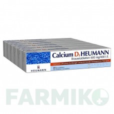 КАЛЬЦИУМ (CALCIUM) 600 мг/400 МЕ таблетки 120 шт - Кальция карбонат, Колекальциферол HEUMANN PHARMA