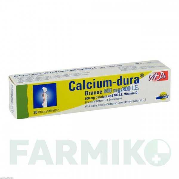 КАЛЬЦИУМ (CALCIUM) 600 мг/400 МЕ таблетки 20 шт - Кальция карбонат, Колекальциферол VIATRIS