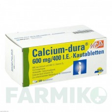 КАЛЬЦІУМ (CALCIUM) 600 мг/400 МО таблетки 120 шт - Кальцію карбонат, Колекальциферол VIATRIS