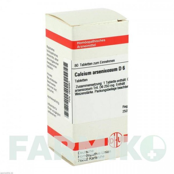 КАЛЬЦІУМ АРСЕНІКОЗУМ (CALCIUM ARSENICOSUM) D 6 таблетки 80 шт - Гомеопатія DHU