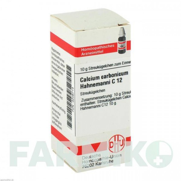 КАЛЬЦІУМ КАРБОНІКУМ (CALCIUM CARBONICUM) C 12 глобули 10 г - Гомеопатія DHU