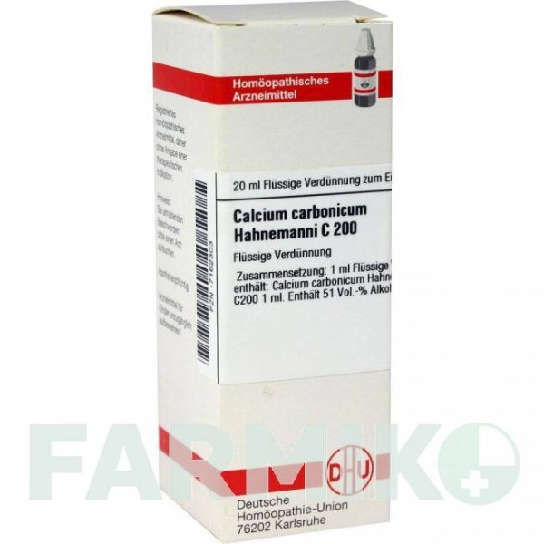 КАЛЬЦІУМ КАРБОНІКУМ (CALCIUM CARBONICUM) C 200 розчин 20 мл - Гомеопатія DHU